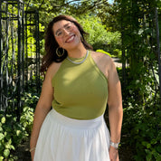 Halter Tank Top - Matcha