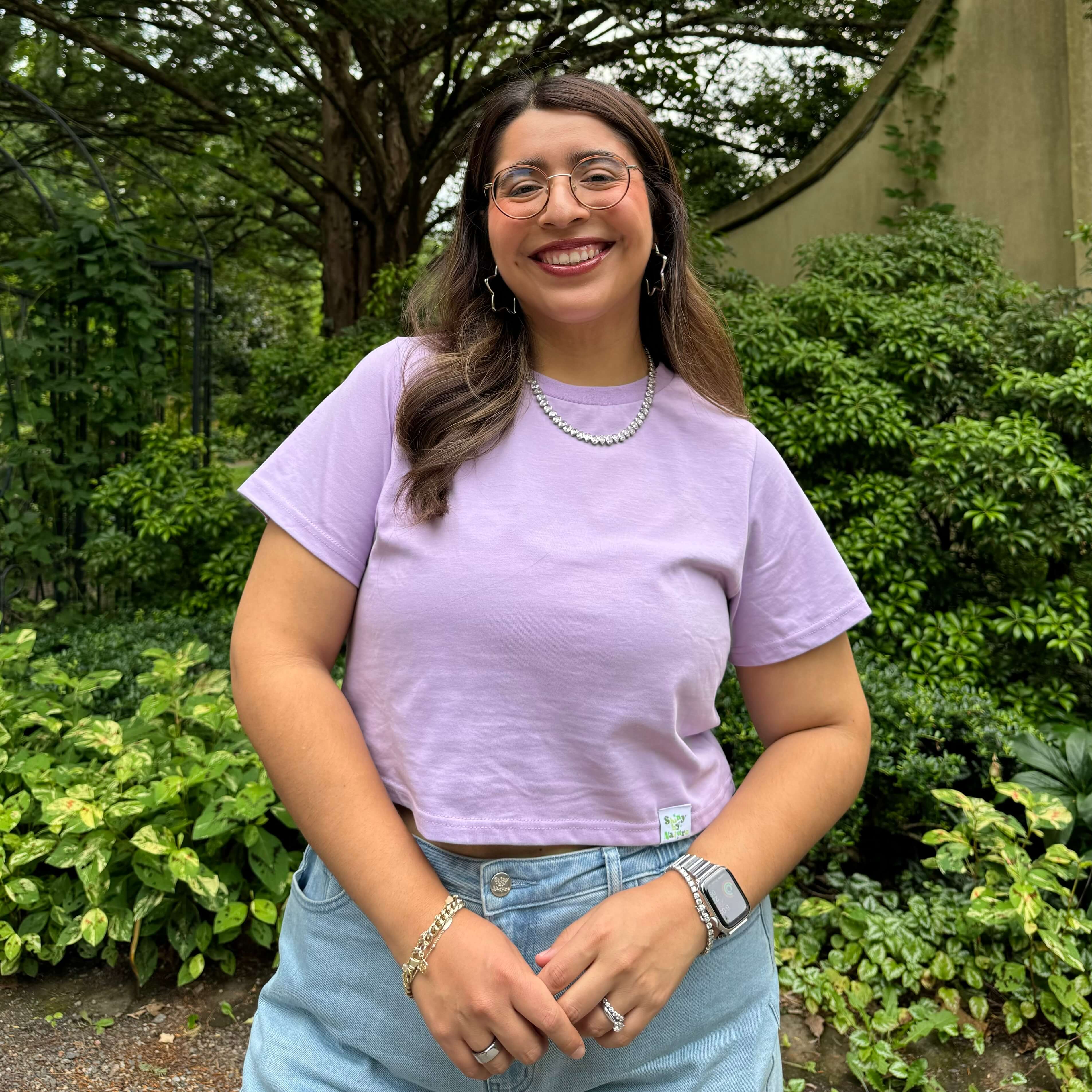 Cropped Tee - Lavender