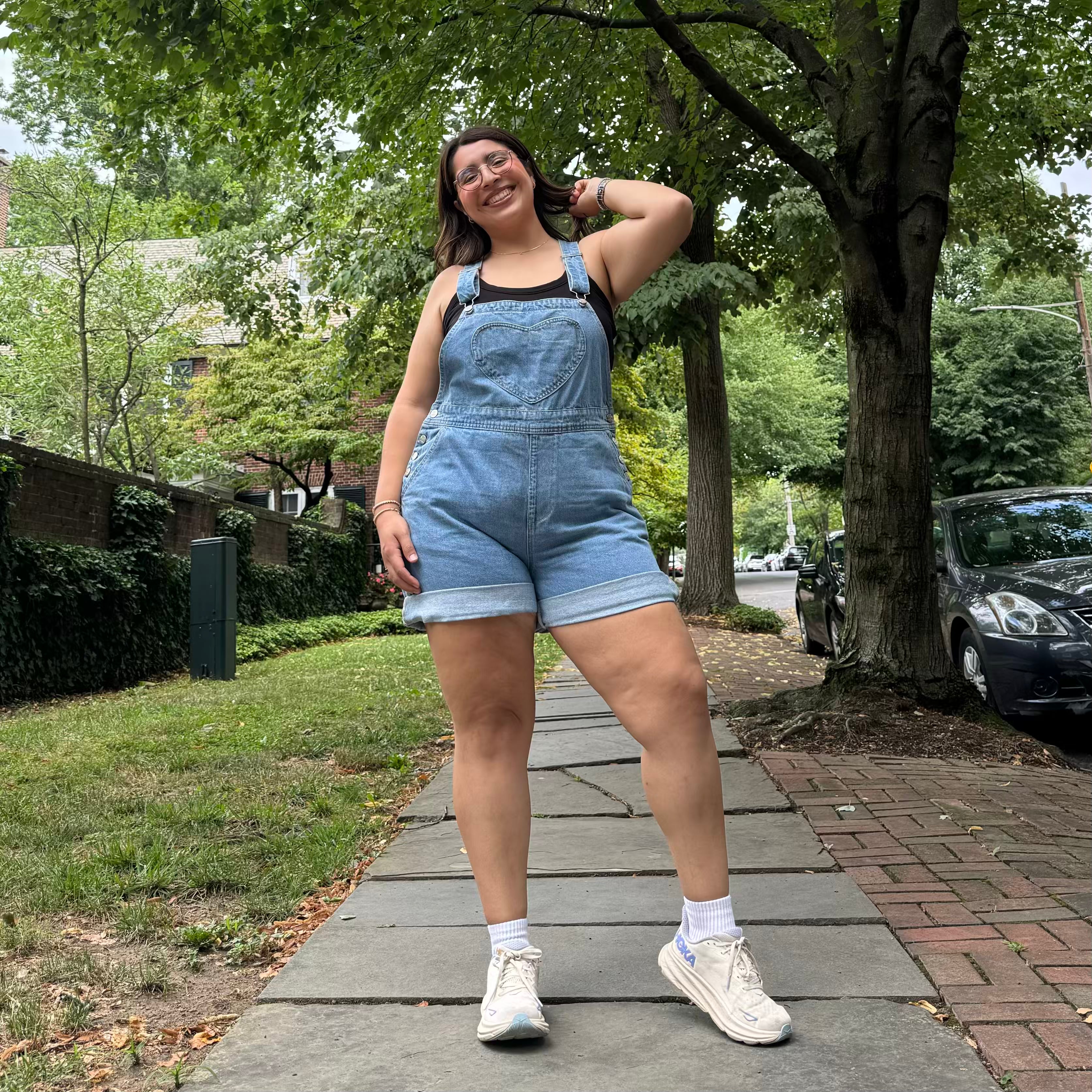 Denim Overall Shorts - Light Wash *Clearance Sale*