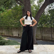28" Inseam Picnic Pants - Solid Black *Clearance Sale*