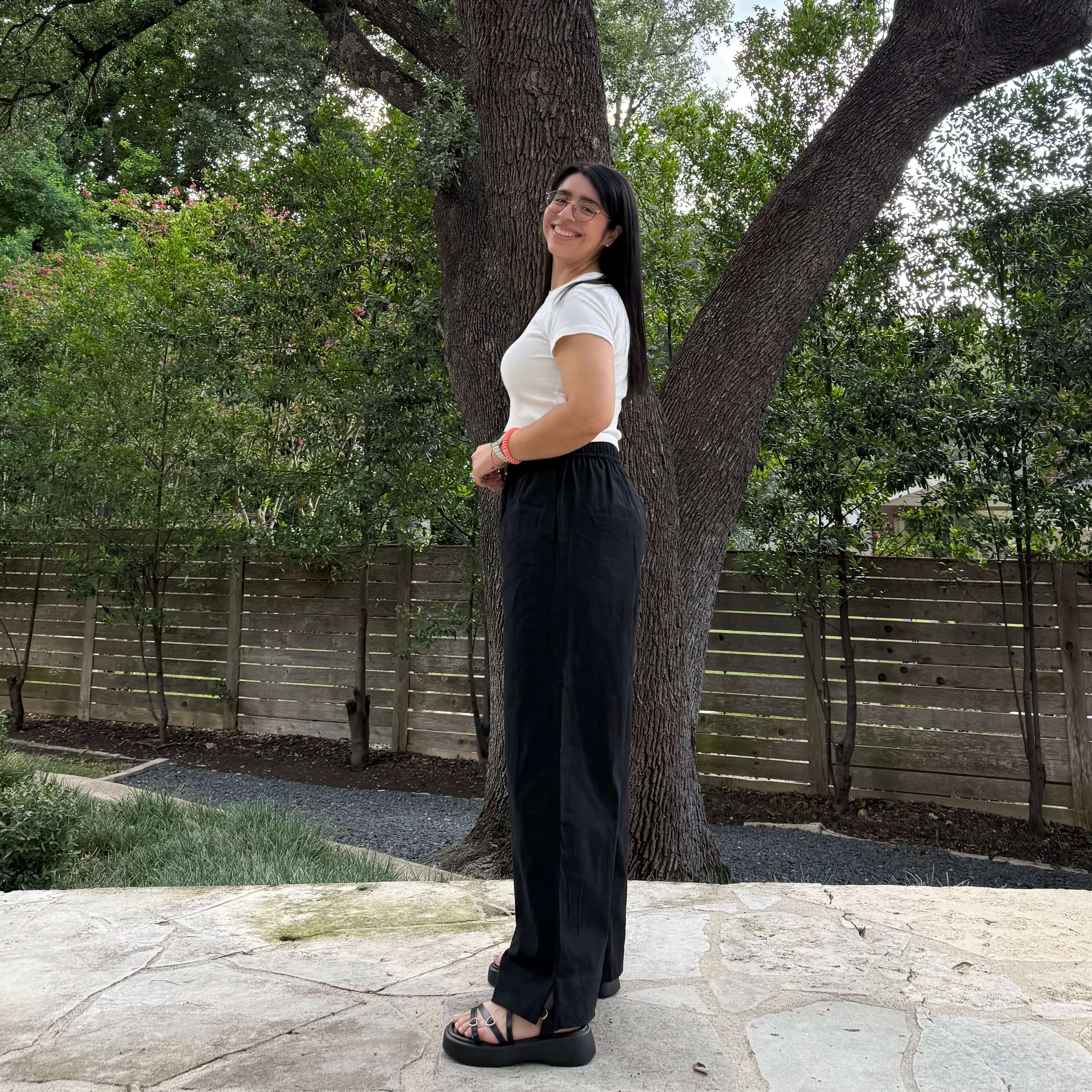 28" Inseam Picnic Pants - Solid Black *Clearance Sale*