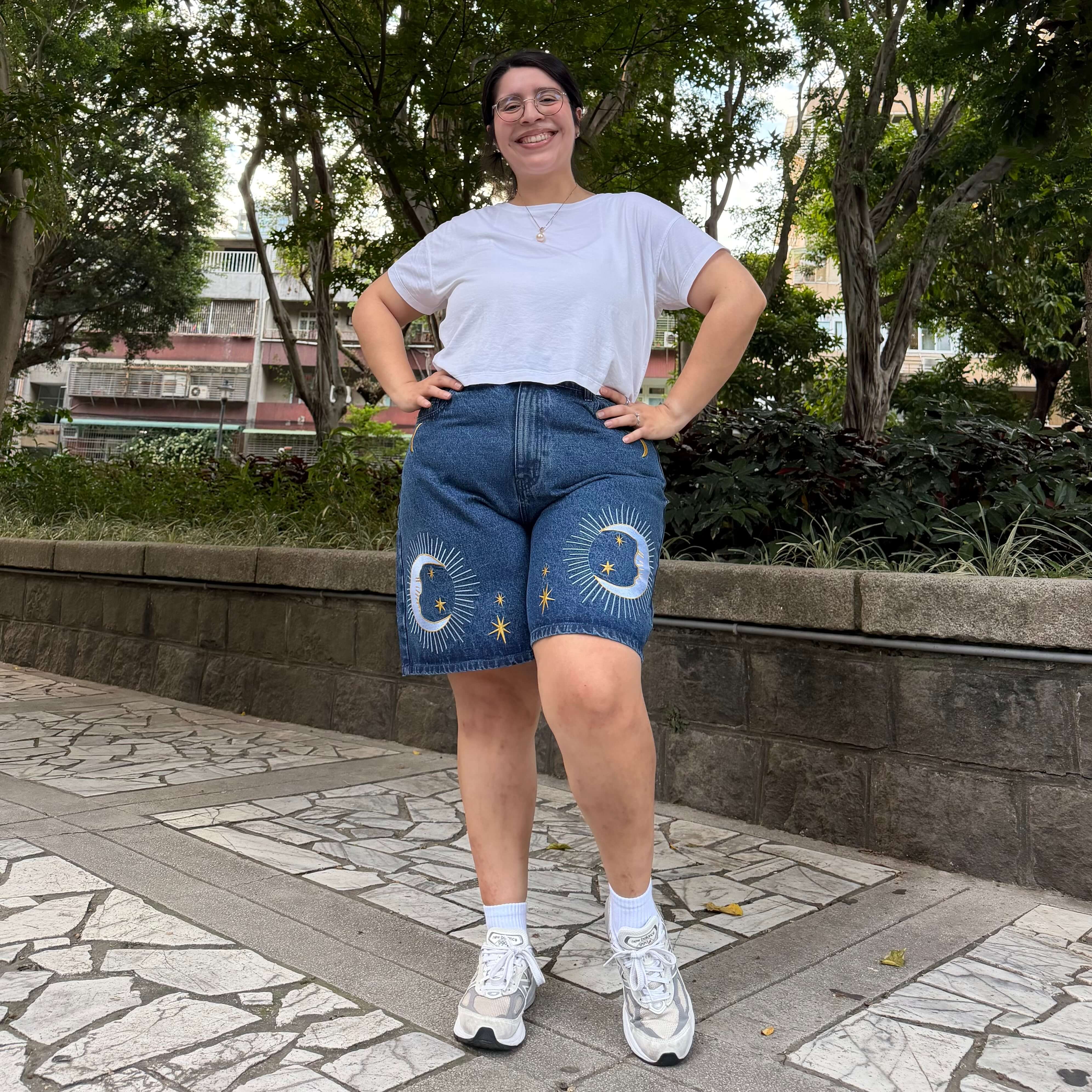 Celestial Denim Shorts - Medium Wash *Clearance Sale*