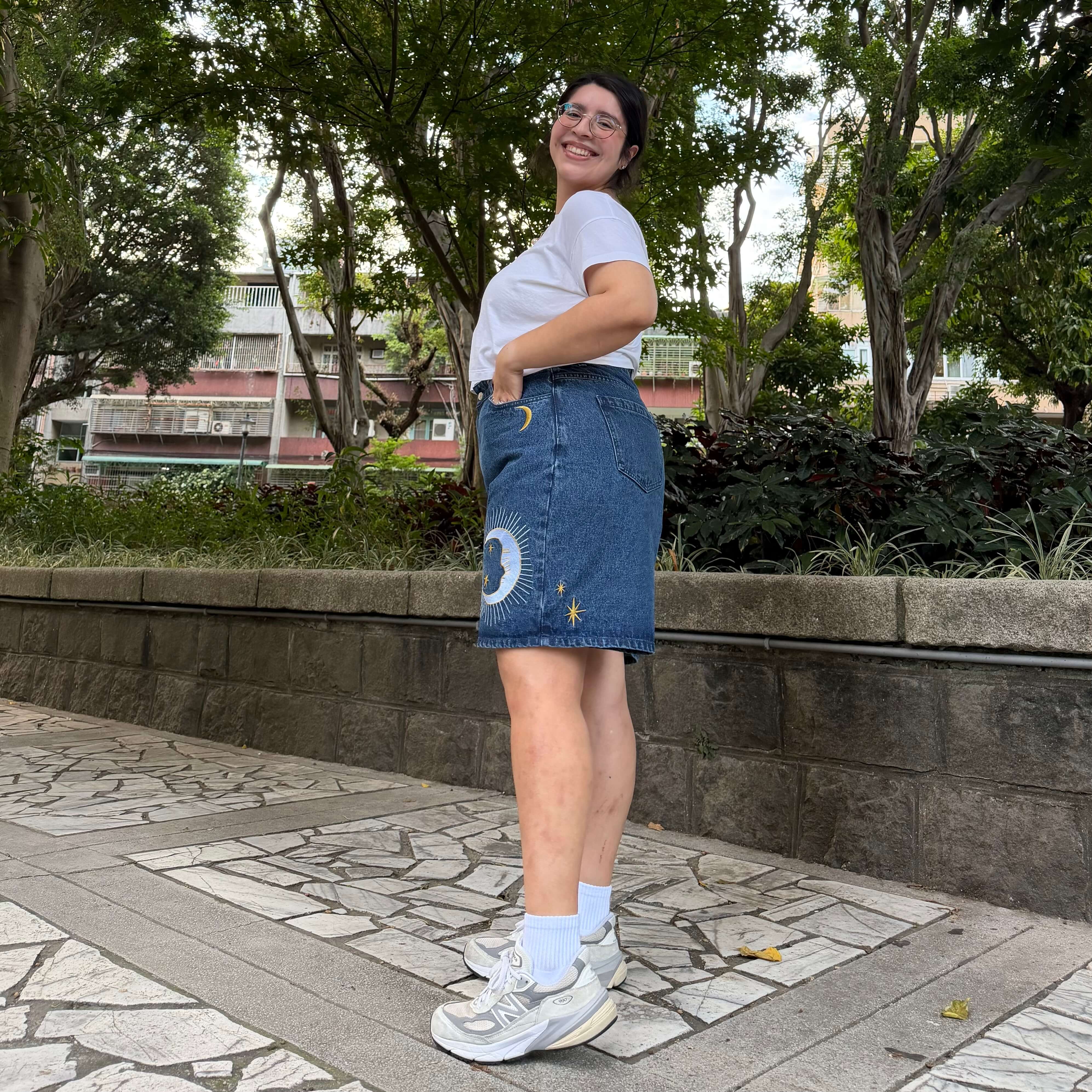Celestial Denim Shorts - Medium Wash *Clearance Sale*