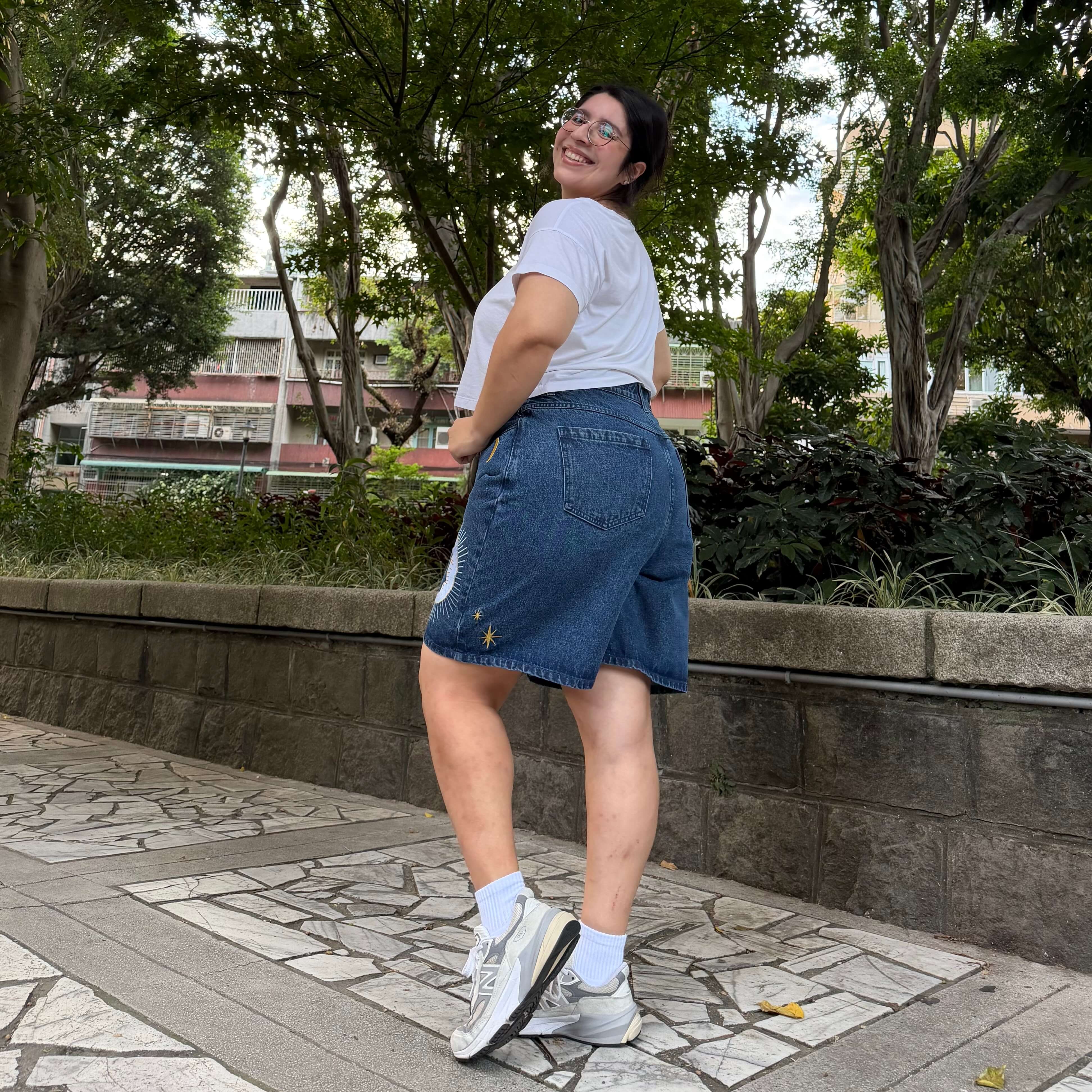 Celestial Denim Shorts - Medium Wash *Clearance Sale*