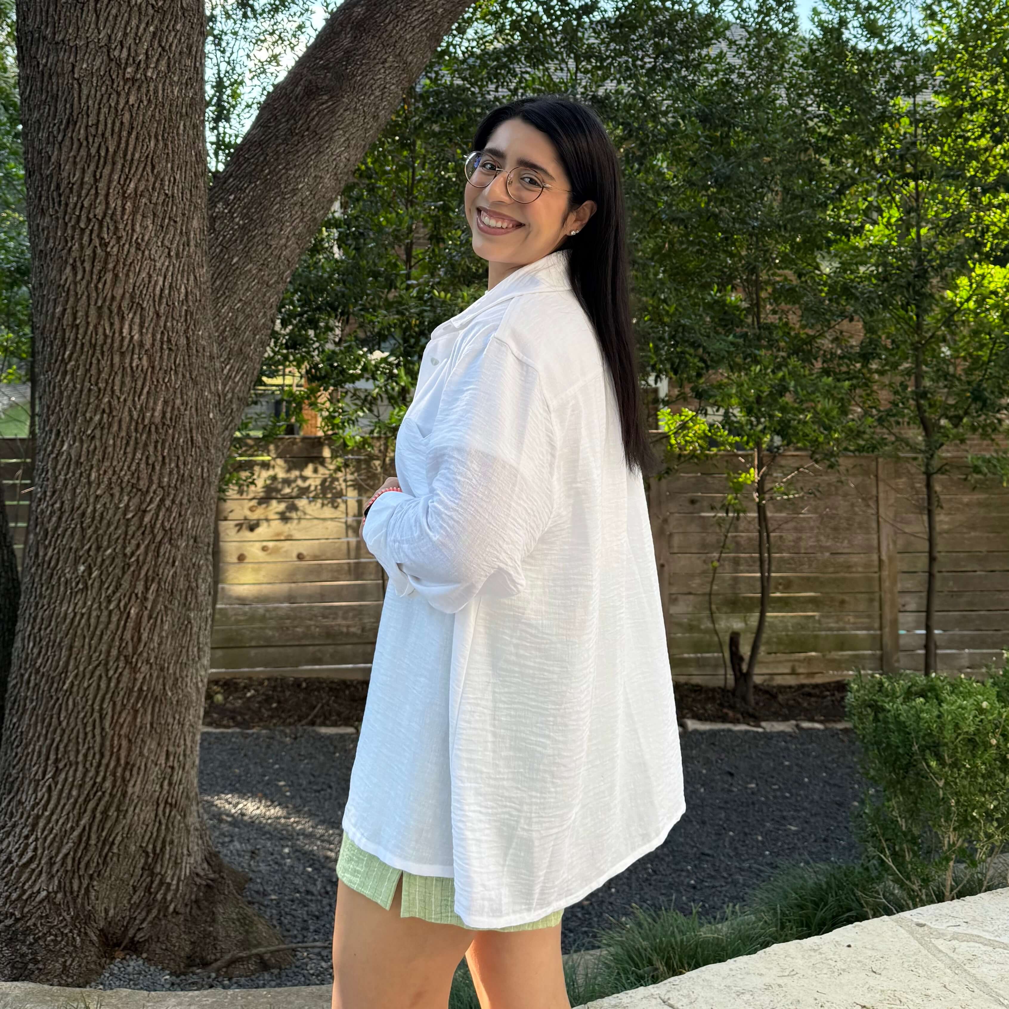 Lightweight Long-Sleeve Button-Up - Tofu *Clearance Sale*