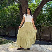 Flowy Long Skirt - Matcha *Clearance Sale*
