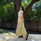 Flowy Long Skirt - Matcha *Clearance Sale*