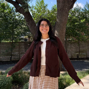 The Classic Cardigan - Chocolate