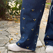 29" Inseam Jeans - Medium Wash with Bees *Clearance Sale*
