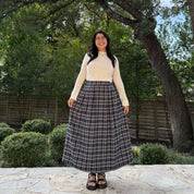 Harvest Moon Skirt - Blueberry Plaid *Clearance Sale*