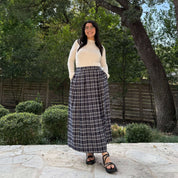 Harvest Moon Skirt - Blueberry Plaid *Clearance Sale*