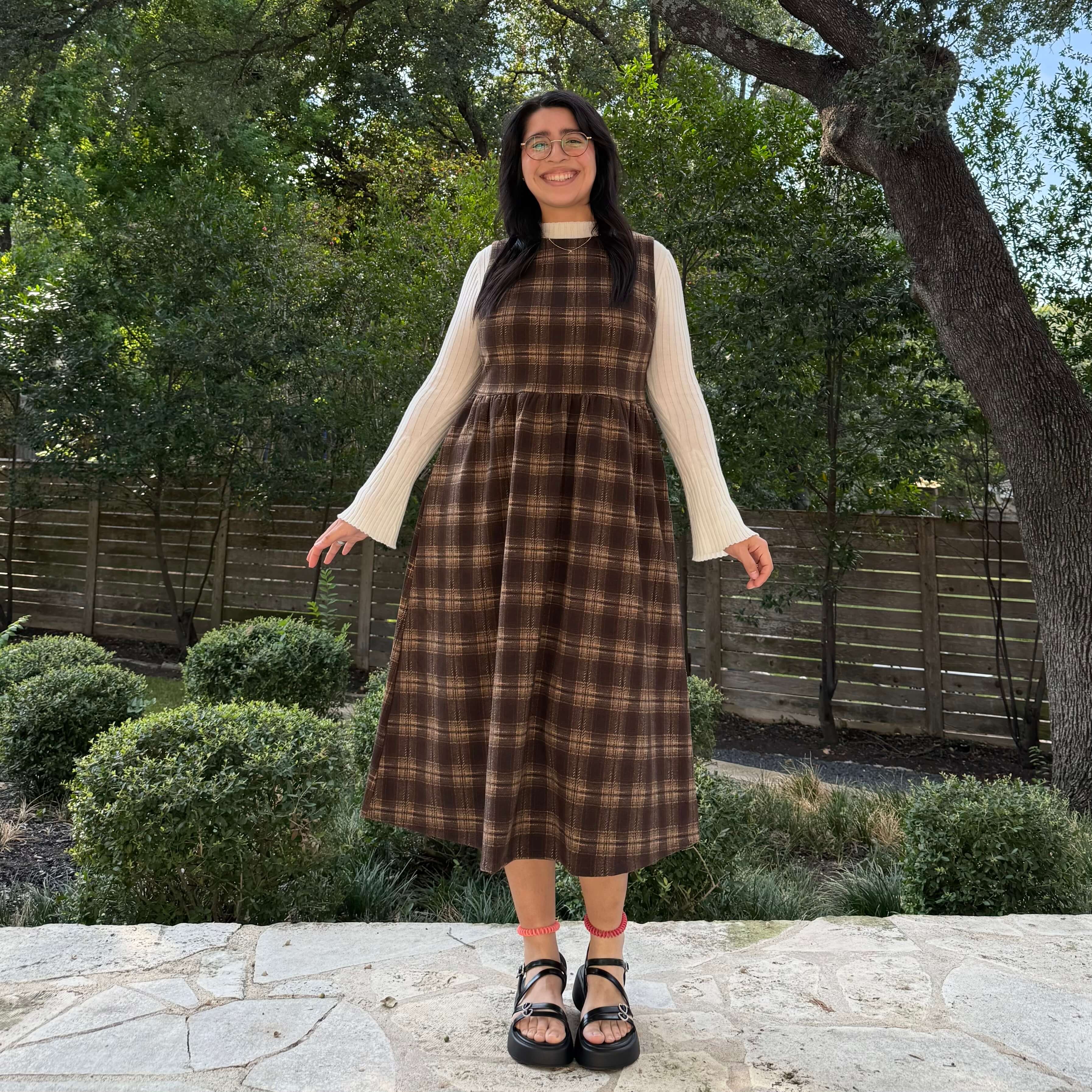 Cambridge Dress - Maple Plaid