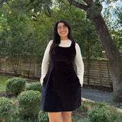 The Raven Dress - Black Corduroy *Clearance Sale*