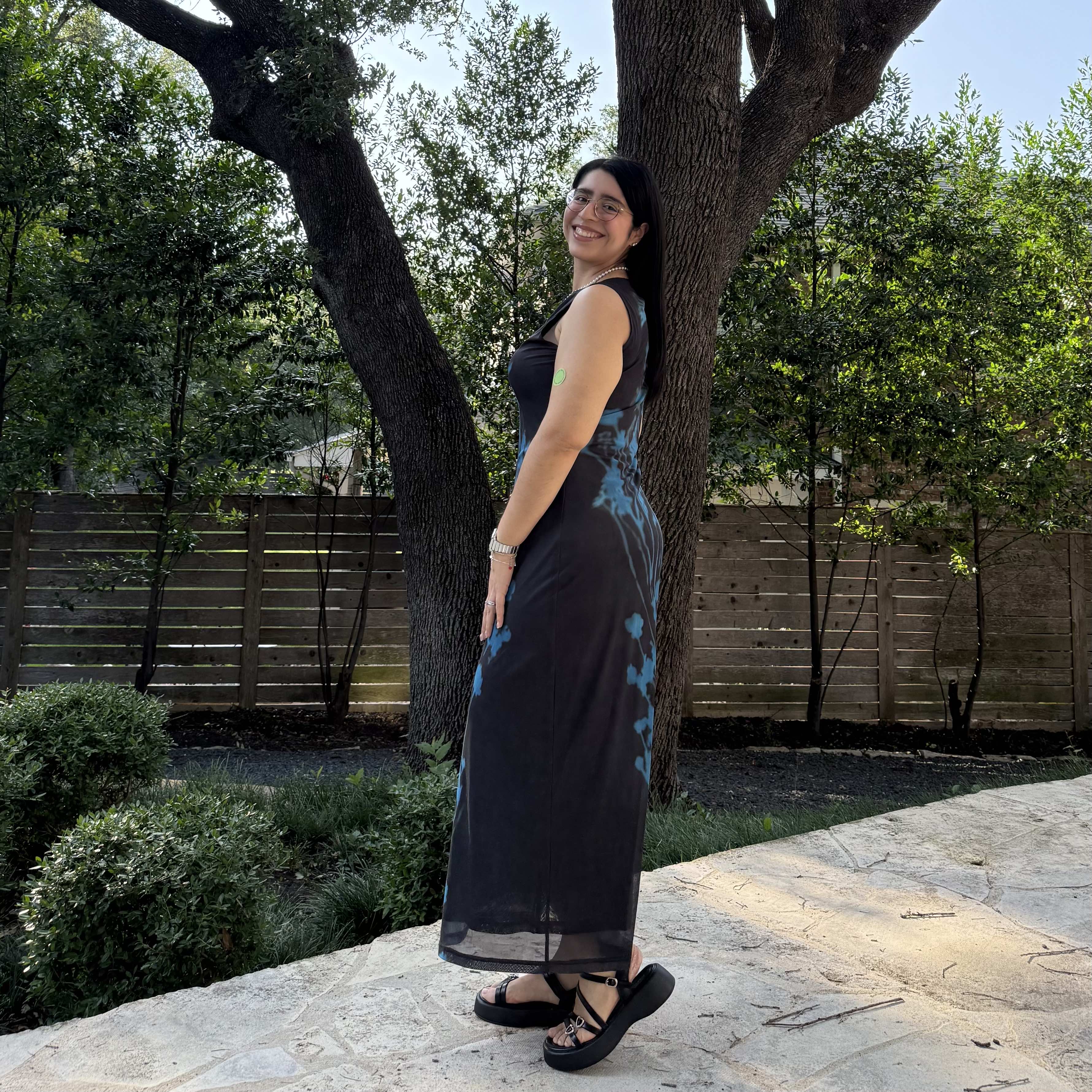 The Flora Dress - Midnight Blue *Clearance Sale*