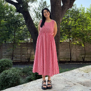 Sleeveless Midi Dress - Tomato *Clearance Sale*