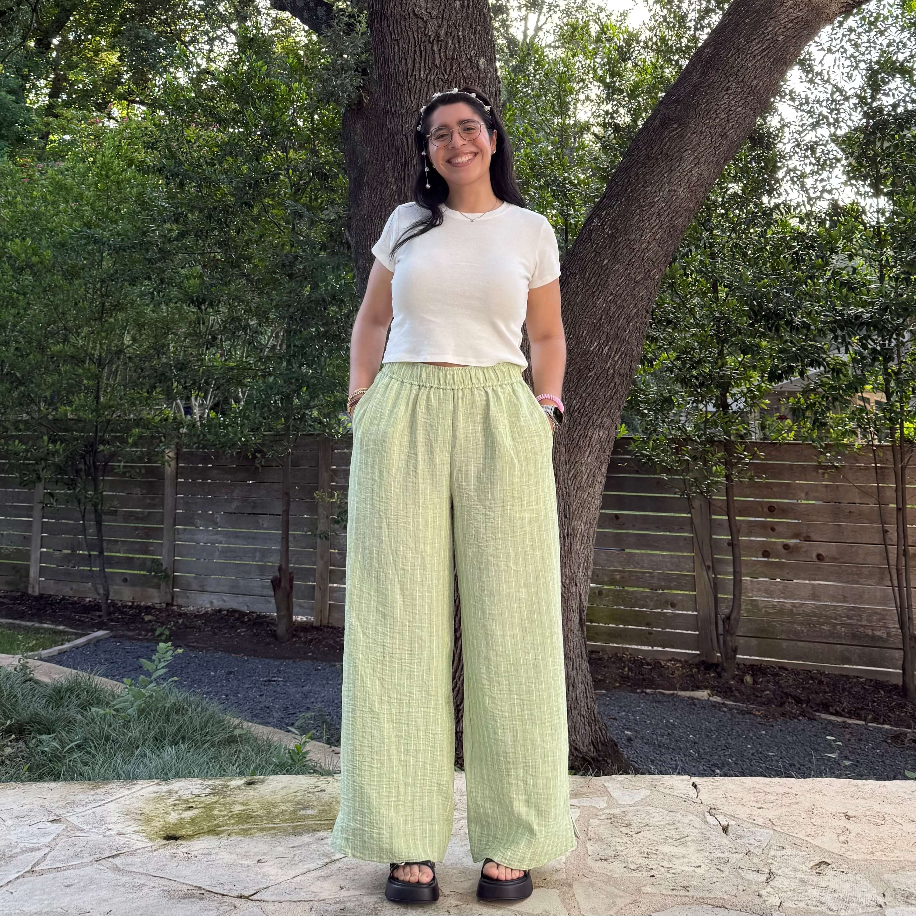 28" Inseam Picnic Pants - Celery *Clearance Sale*