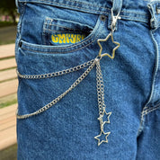 Stardrop Side Chain - Silver