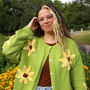 Flower Cardigan - Matcha *Clearance Sale*